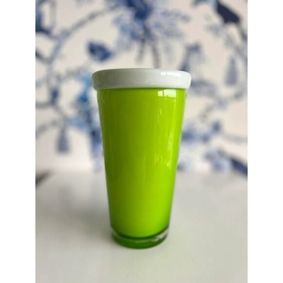 MCM Mid-Century Modern Green Blown Glass Vase - Picture 2 of 8